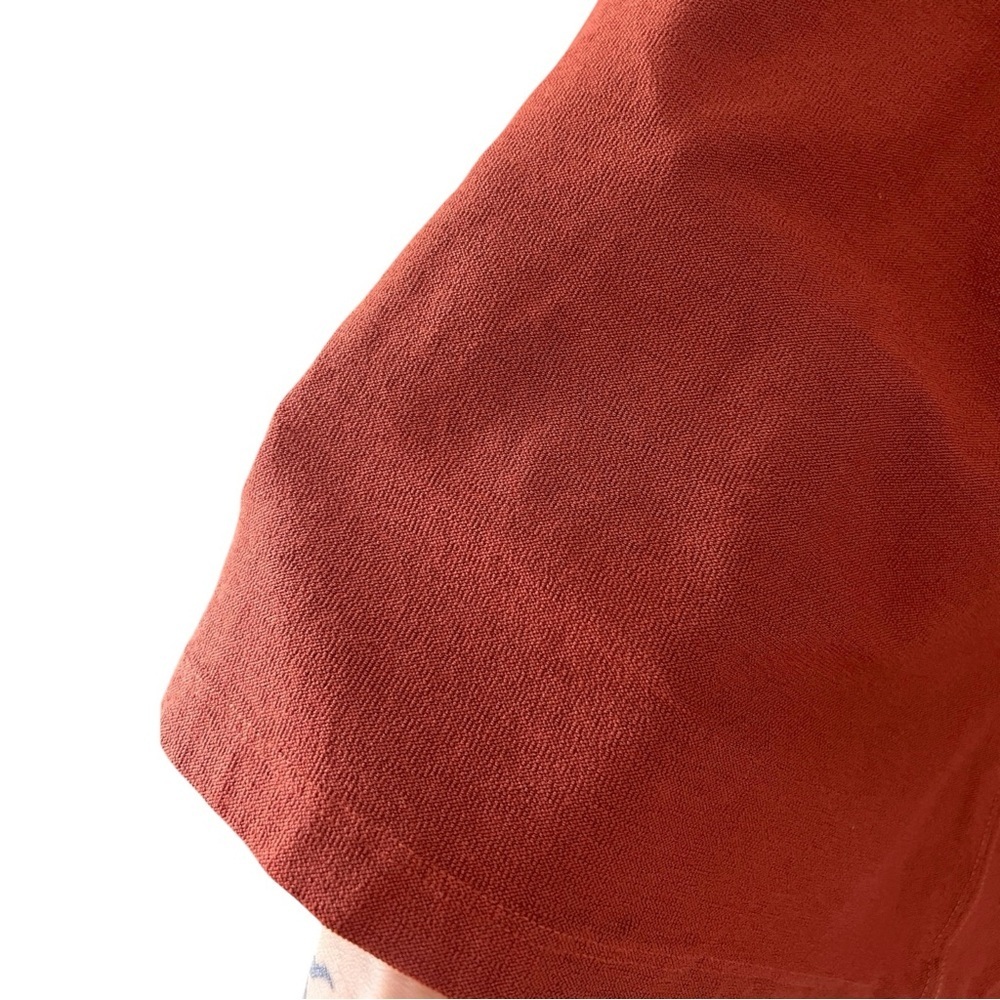 Eileen Fisher Rust Burnt Orange Sleeveless Oversized Boxy Dress Tunic Size XS - Picture 9 of 10
